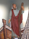 Statua di Sant'Andrea Apostolo all'interno della Chiesa